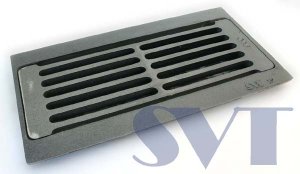 (image for) Grate 3K, with frame 210x410 mm