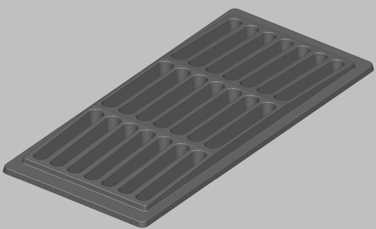 (image for) Cast iron grate 235x530mm