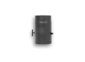 (image for) Flue pipe T600 with damper Ø120mm/0,25m black