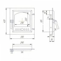 (image for) Fireguard door 410 righthanded