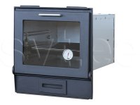 (image for) 546 Inox bake oven kit with cast iron glass door and soot flap
