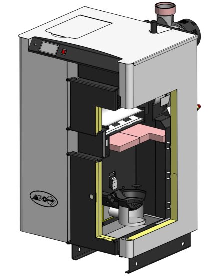 Pellet/wood comboboiler Combo25