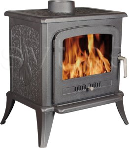 (image for) Cast iron fireplace Agnes 5kW black