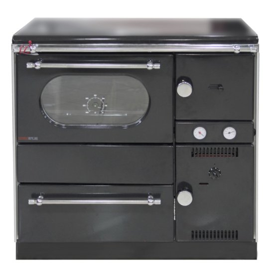 (image for) Centralheating cooker Alfa Term 20 black lefthanded 23kW