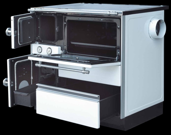 (image for) Centralheating cooker Alfa Term 20 brown lefthanded 23kW - Click Image to Close