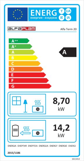 Lisapildid Keskküttepliit Alfa Term 20 valge vasak 23kW kohta