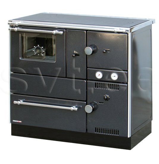 (image for) Centralheating cooker Alfa Term 27 black lefthanded 27kW - Click Image to Close