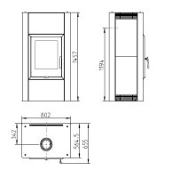 (pilt) Salvestav kamin Alicante Forest 8kW