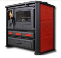 (image for) Cooker Alma red righthanded 8kW