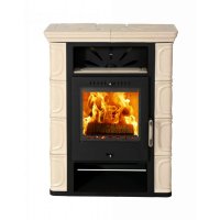 (pilt) Kamin Borgholm TOP keraamik cappuccino 7kW