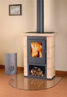 (image for) Fireplace Borgholm ceramic cappuccino 7kW