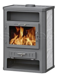 (image for) Fireplace Concord gray with ceramic 14kW