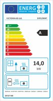 (pilt) Kamin Diplomat roostevaba/must 14kW