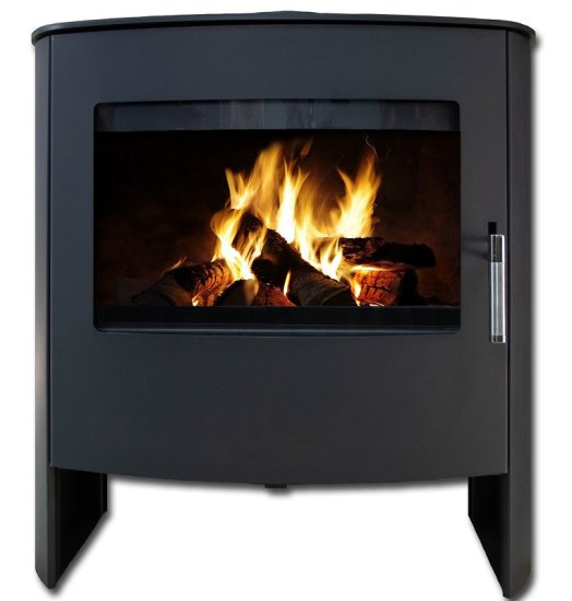 (image for) Fireplace Ellipsa black 8kW - Click Image to Close