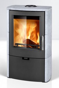 (image for) Fireplace Falun soapstone grey 8kW