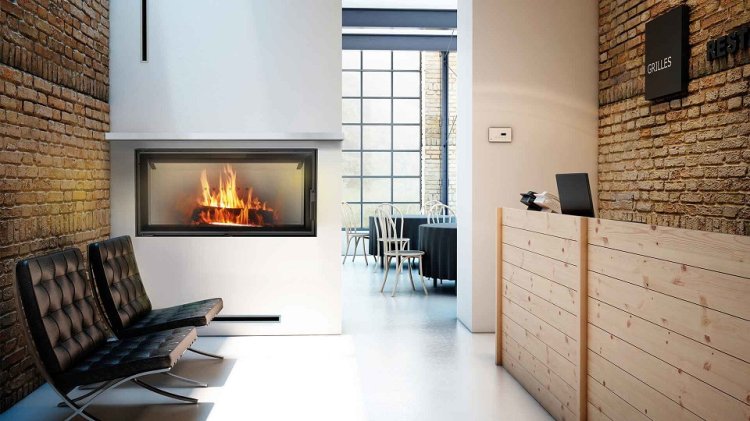 Centralheating fireplace insert 20kW