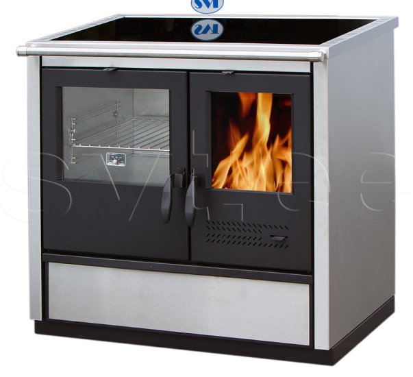 (image for) Centralheating cooker North ECO with ceramic cooktop left 16kW