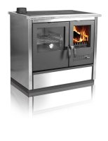 (image for) Centralheating cooker North ECO stainless steel lefthanded 16kW