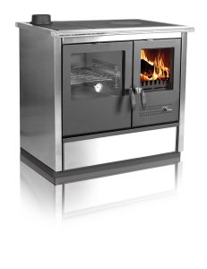 (image for) Centralheating cooker North ECO stainless steel lefthanded 16kW