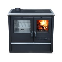 (image for) Woodburning cooker North Eco black lefthanded 9kW