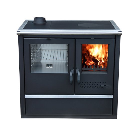Modal Additional Images for Woodburning cooker North Eco black lefthanded 9kW