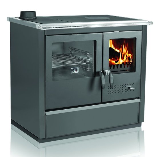 Centralheating cooker North ECO black righthanded 16kW