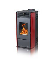 (image for) Centralheating pellet stove Rittium Hydro red 14kW