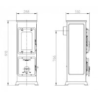 (image for) Sissi Basic with glass door 5KW