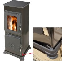 (pilt) 11 Kahjustatud! Kamin Sissi Basic must klaasuksega 5kW