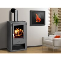 (image for) Fireplace Torino grey 7kW