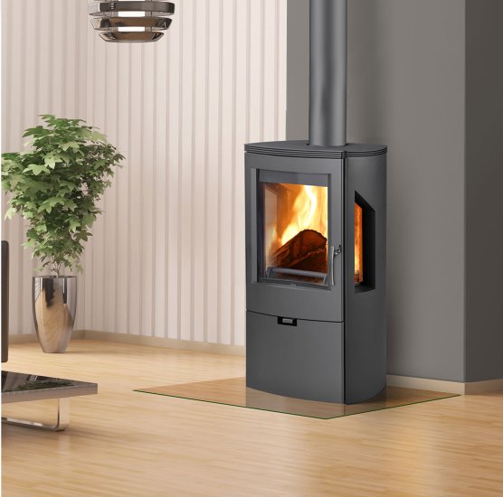 (image for) Fireplace Wikantica black 8kW - Click Image to Close