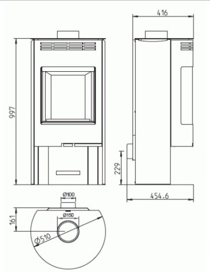 (image for) Fireplace Zaragoza hall 5kW - Click Image to Close